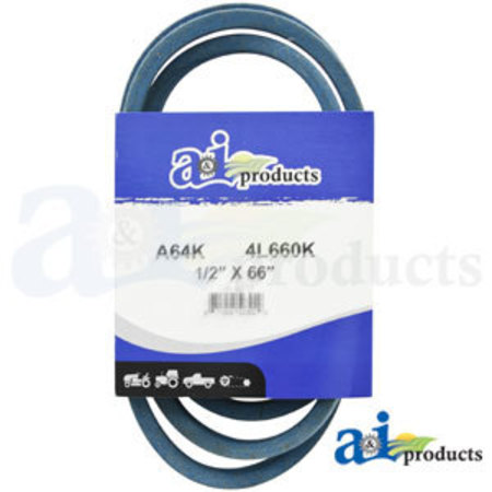 A & I PRODUCTS Aramid Blue V-Belt (1/2" X 66" ) 9.5" x5" x2" A-A64K